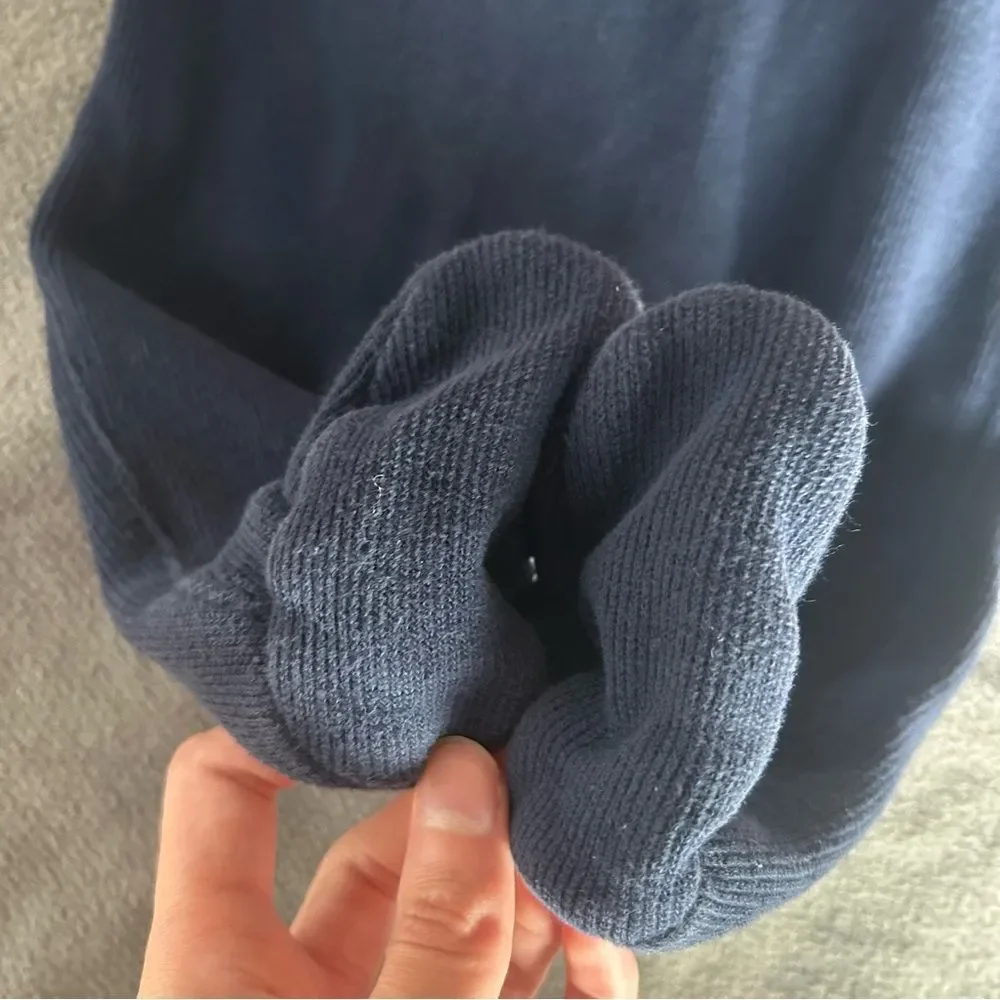 Ralph Lauren Knit One Piece Footie Navy Blue Size 6 Months